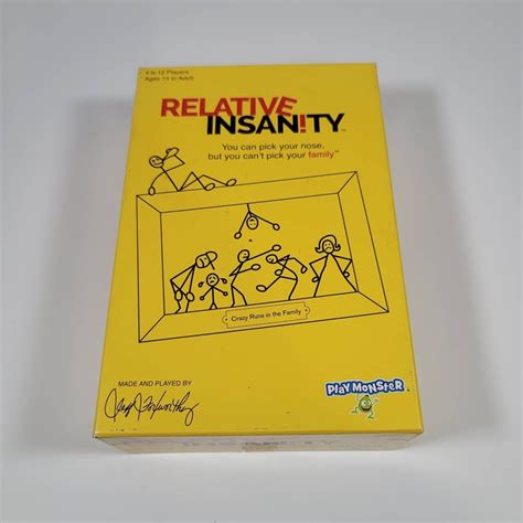 Relative Insanity Party Game Play Monster Created By Jeff Foxworthy