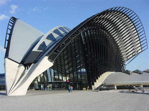 Santiago Calatrava Tgv Railway Station Of Lyon France 1989 92