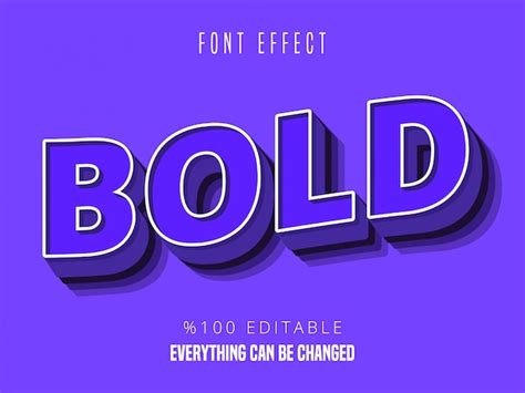 Premium Vector Strong Bold Modern Font Effect