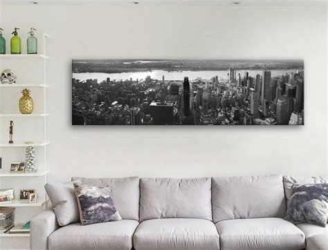 Buy A Black And White Nyc Skyline Panoramic Print Framed Art Melbourne