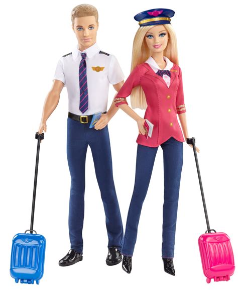 Barbie Careers Barbie And Ken Doll Pilots Giftset 2 Pack EBay