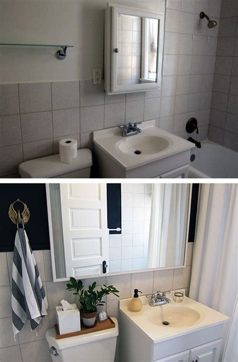 That's why it pays to know what kinds of products, layouts, setups, and decorating ideas can help make the most of a small bathroom and keep it organized. Rental Bathroom Makeover: Before, During, After - Project ...