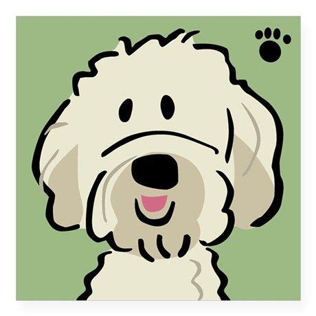 Today i am answering the most asked question i get about our mini golden doodle. Goldendoodle Square Sticker 3" x 3" Goldendoodle Sticker by Bones | Goldendoodle art, Poodle ...