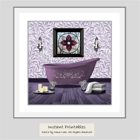 Purple Bathroom Wall Decor Best Home Design Ideas