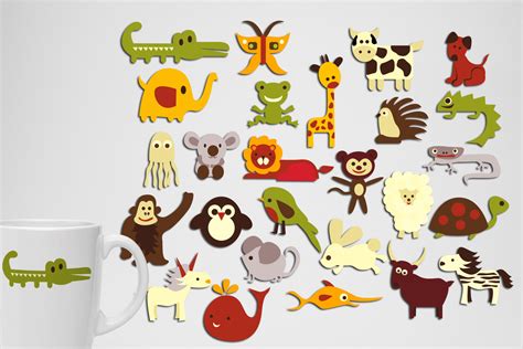 Learn the alphabet with abc animals song for children. Retro ABC Alphabet animals graphic illustration (84551) | Illustrations ...