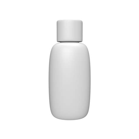 Blank White Bottles Cosmetic Skincare Makeup For Product Mockup 3d