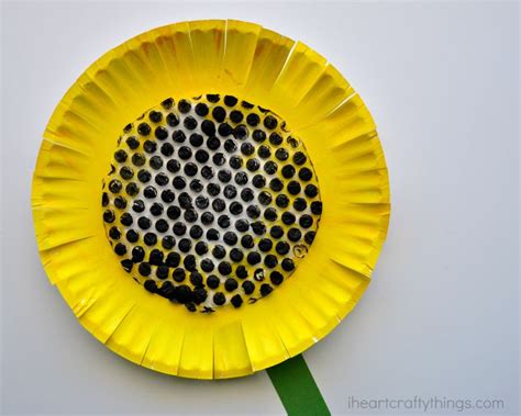 Paper Plate Sunflower Craft I Heart Crafty Things