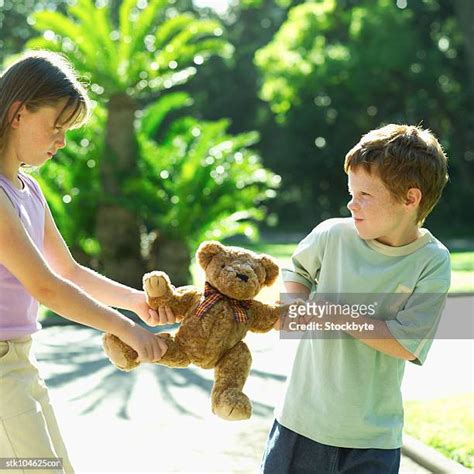 Kids Fighting Over Teddy Bear Photos And Premium High Res Pictures