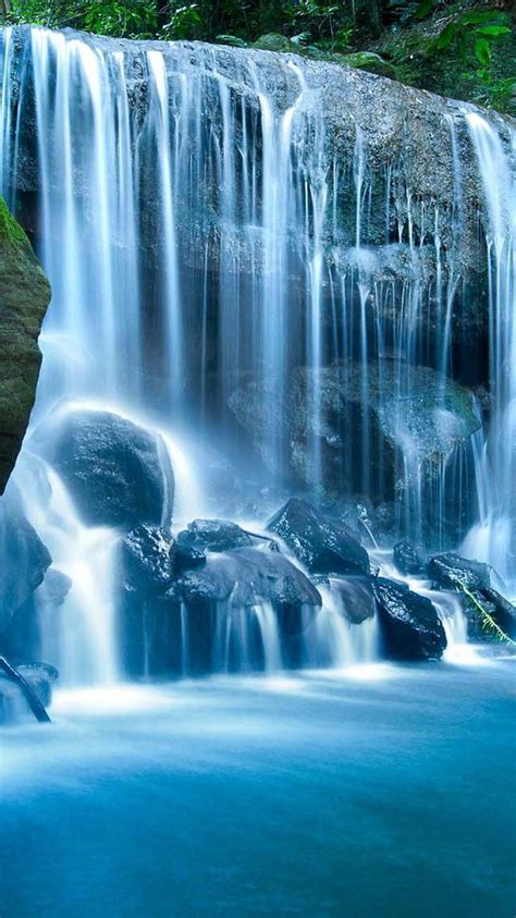 Blue Waterfall Wallpapers Top Free Blue Waterfall Backgrounds WallpaperAccess
