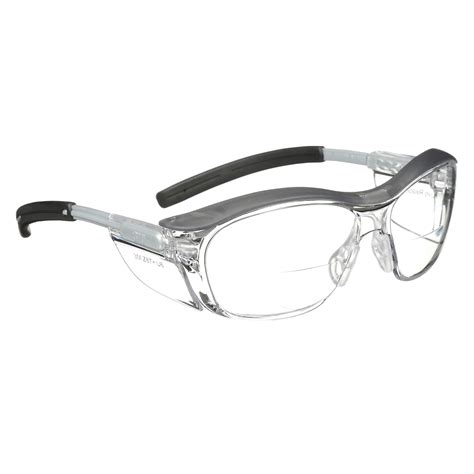 3m safety glasses with readers nuvo protective eyewear 1 5 ansi z87 clear lens retro gray