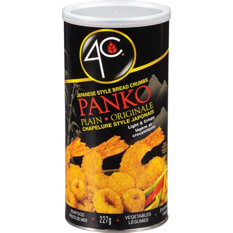 4c Panko Japanese Style Plain Bread Crumbs 227g Canister Breadcrumbs