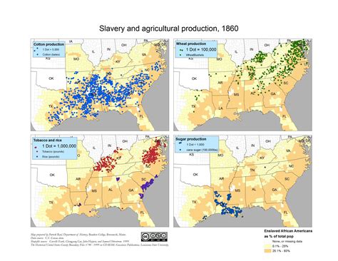 1860 Slavery And Agricultural Production 1820 1860 Antebellum