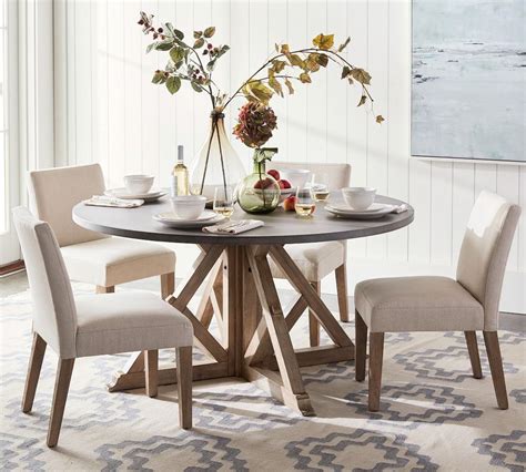 Luxury marble dining table | dilegno onyx. Brooks Round Dining Table | Pottery Barn CA