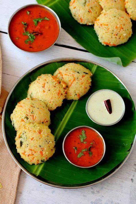 Wheat Rava Idli A Healthy Steamed Breakfast Meal Made With Broken Wheat Yoghurt Carrot And A