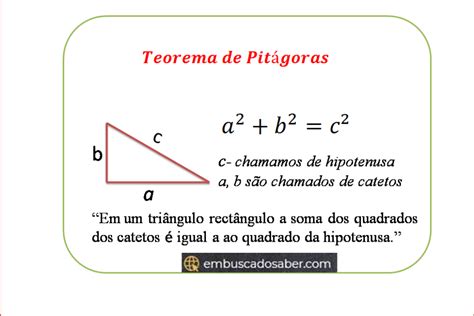 Teorema De Pitágoras Demonstração E Resolução De Exercícios