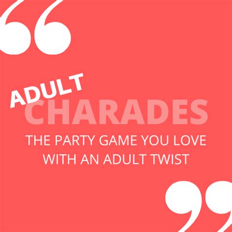 Pictionary is one of the easiest games to play, and it can provide hours of entertainment. Adult Charades | Fun Stuff To Do