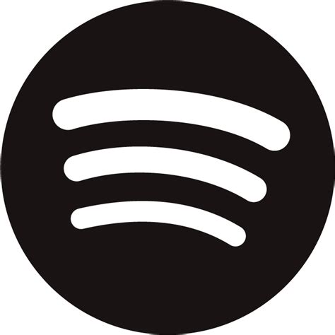 Black Spotify Logo No Background