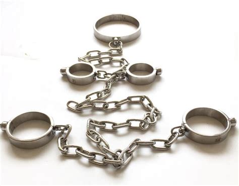 2018 Male Female Stainless Steel Bondage Dog Slaves Bdsm Chain Devices