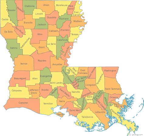 Map Of All Cities In Louisiana Paul Smith