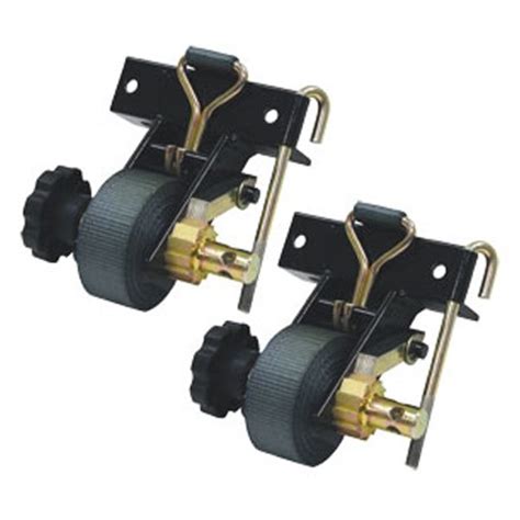 Next place the ratchet strap across your cargo and hook the ends over the side of the truck bed to secure the cargo in place. PAIR RATCHET TIE DOWN TRUCK RACK STRAP - GoAmericanTruck