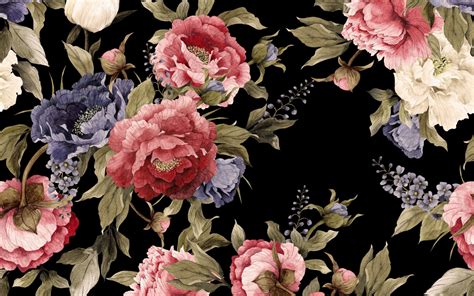 Retro Floral Wallpaper Next Custom Size European Style Retro Floral