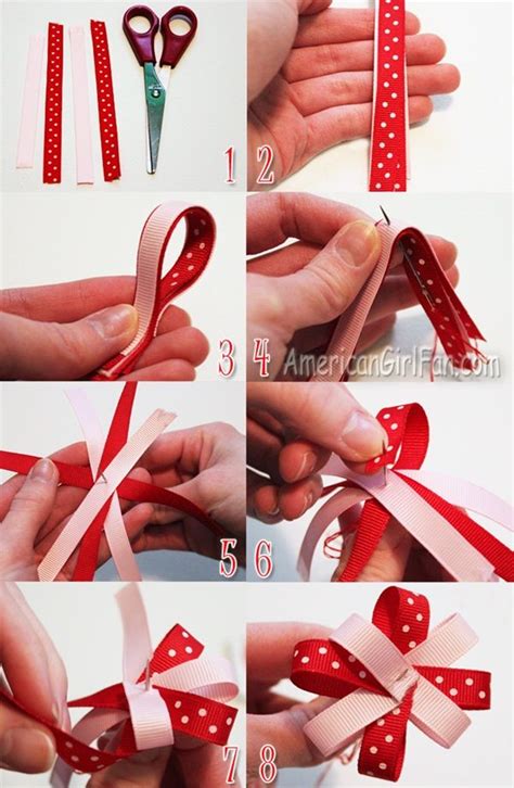 How To Make A Bow Step By Step Image Guides Girls Hair Bows Diy
