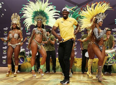 Watch Usain Bolt Dances Samba At Olympic Press Conference
