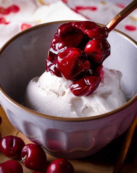 Cherry Sauce Made With Sweet Cherries Recipe Cherry Sauce Dessert Recipes Easy Delicious