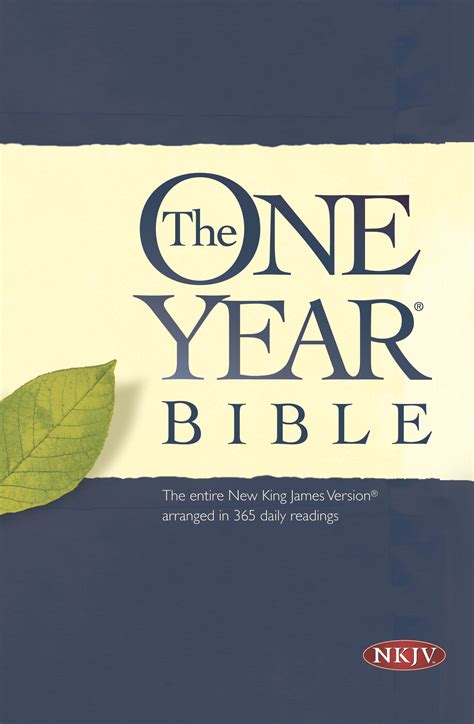 Be realistic with reading the bible in a year. The One Year Bible NKJV | One year bible, The voice bible ...