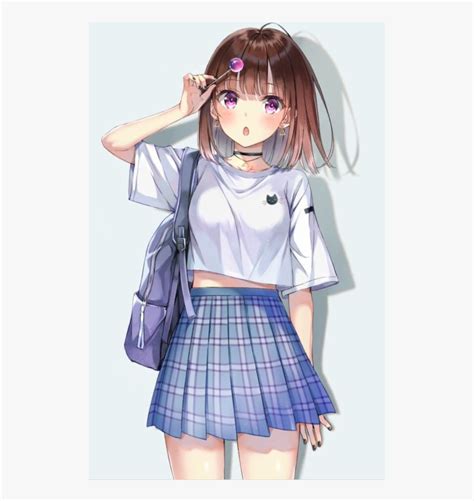 Anime Girlanime Schoolgirl Lollipop Cute Girl