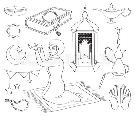 Ramadan Muslims Holy Month Stock Vector Colourbox