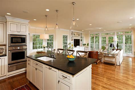design ideas  making kitchen living space combos  great place