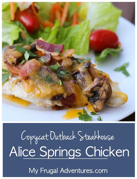 Make this cheesy baked chicken for dinner tonight! Copycat Alice Springs Chicken Recipe - My Frugal Adventures