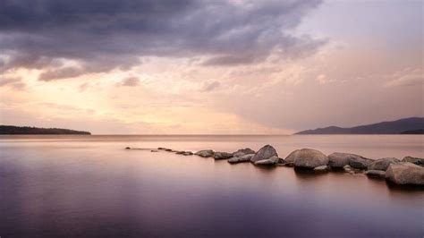 Calm Waters Calm Landscape Sky Stones Nature Wallpapers Hd