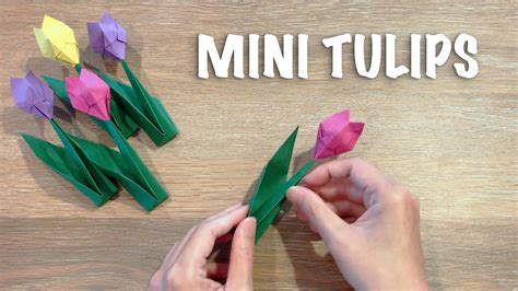 How To Make An Origami Tulip Simple Paper Tulip Youtube