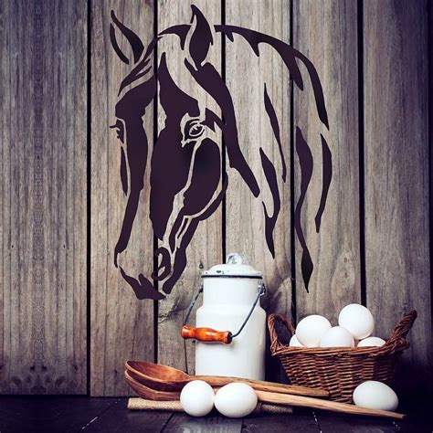 Horse Stencil For Walls And Furniture Reusable Horse Head Stencils