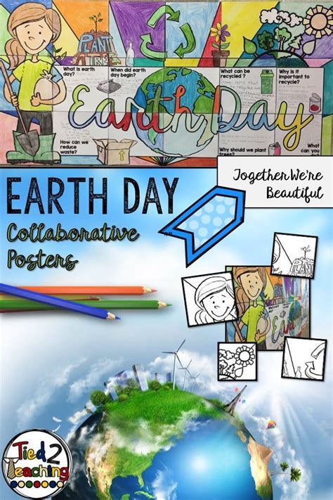This Earth Day Activity Makes A Beautiful Art Poster For Your Classroom