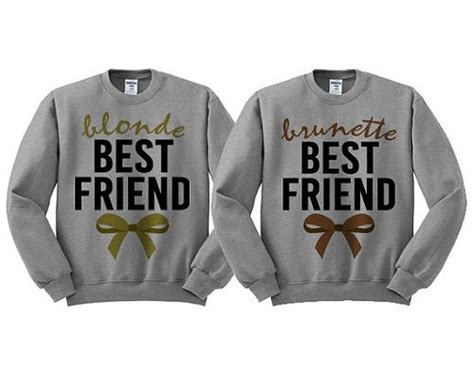Matching Sweaters Blonde Best Friend And Brunette Best Friend