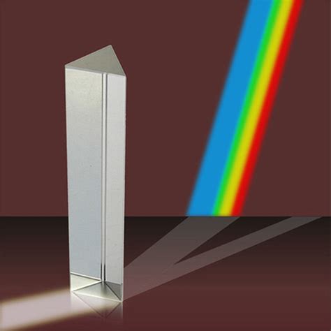 200mm Amlong Crystal 8 Optical Glass Triangular Prism For Teaching