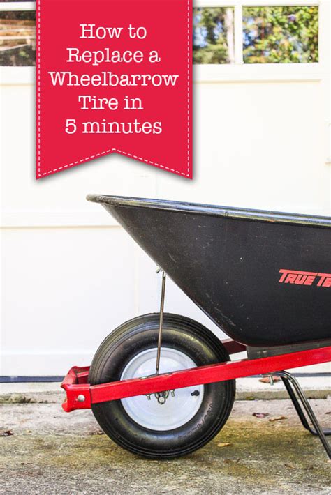 How To Replace A Wheelbarrow Tire In 5 Minutes Pretty Handy Girl