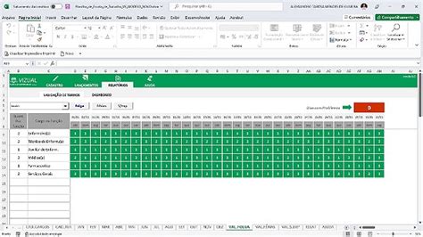 Planilha De Escala De Trabalho Em Excel Vizual Planilhas Empresariais Planilhas Em Excel