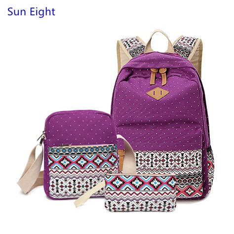 Sun Eight Ethnic Backpacks Women Backpack For School Teenagers Girls