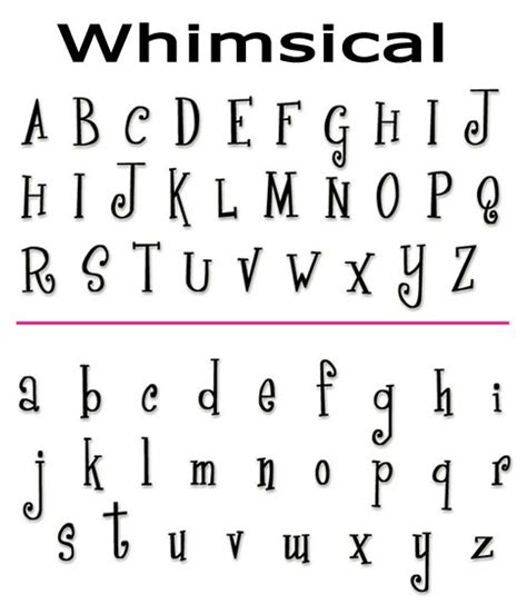 The aim of the research was to analyse the current abilities and future perspectives of expanded alphabet with respect to the. 12 Whimsical Fonts Styles Images - Free Whimsical Fonts ...