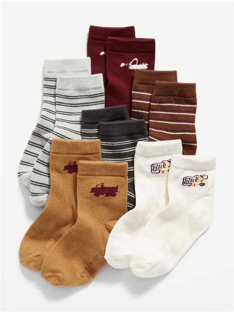 Unisex Crew Socks 6 Pack For Toddler And Baby Old Navy