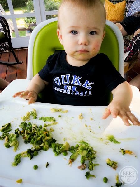 How to make roasted broccoli finger food for baby + toddler. BERF: Finger Foods | Baby KERF
