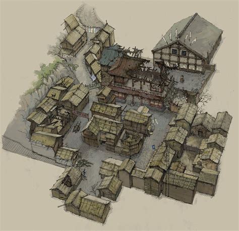 Tim Tao Shanty Town2 1080×1045 Fantasy City Map Fantasy City