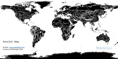 Kostenloser pdf download (mit bildern). World Map Black and White for commercial use - Maps4Office