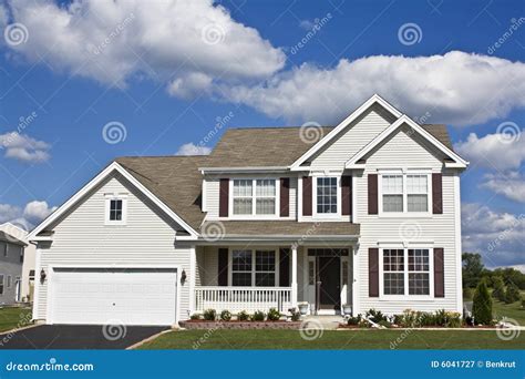 Suburban House Stock Image Image Of Cloud Investment 6041727