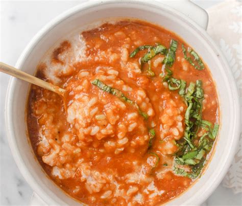 Creamy Tomato Basil And Rice Soup By Julia Photography