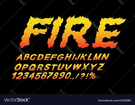 Fire Font Svg Flame Font Svg Flame Font For Cricut Silhouette Blaze